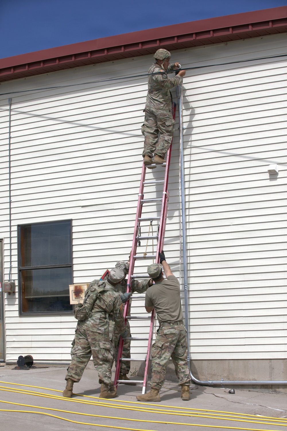 AZNG 448th Engineers Upgrade Camp Navajo Fiberoptic System