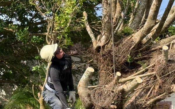 USAG Okinawa DPW clears Typhoon Bavi debris