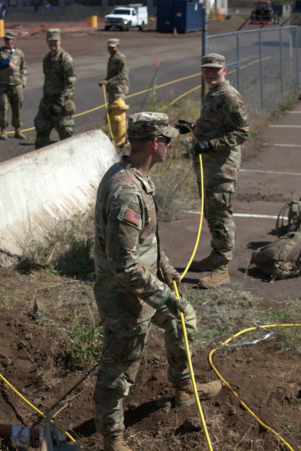 AZNG 448th Engineers Upgrade Camp Navajo Fiberoptic System