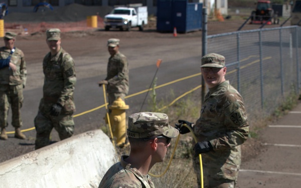 AZNG 448th Engineers Upgrade Camp Navajo Fiberoptic System