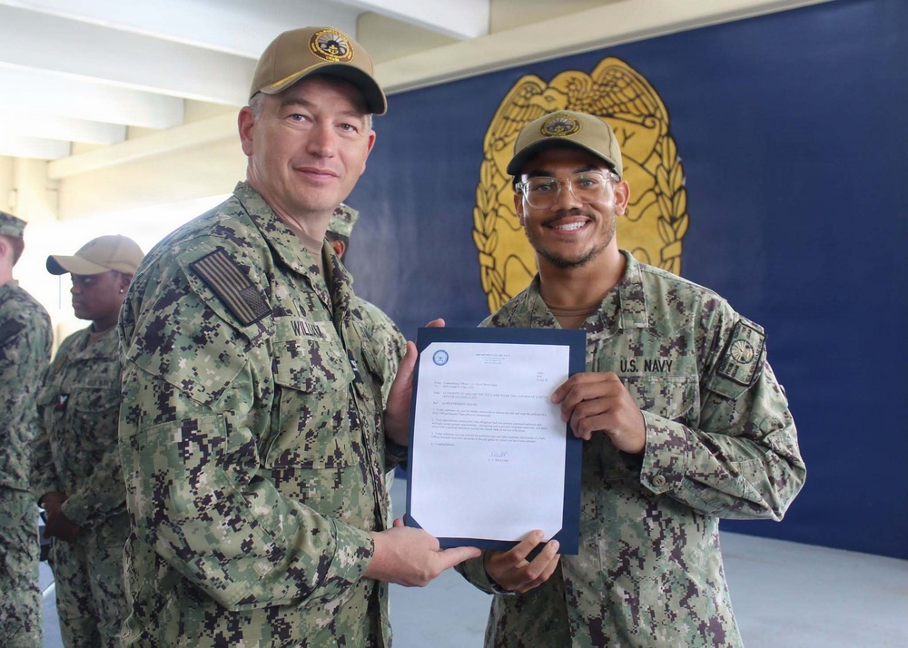 NBG Sailors Frocked to Petty Officer 2nd Class