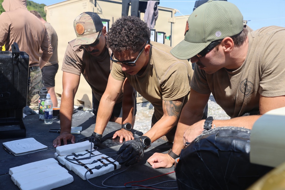 US Navy Sailors prepare explosives for detination during Sea Breeze 2026