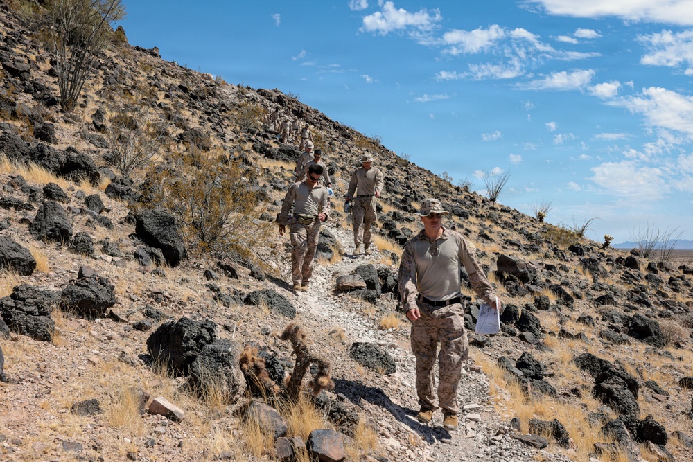 4th, 5th Air Naval Gunfire Liaison Company Marines conduct casualty evacuation training and reconnaissance