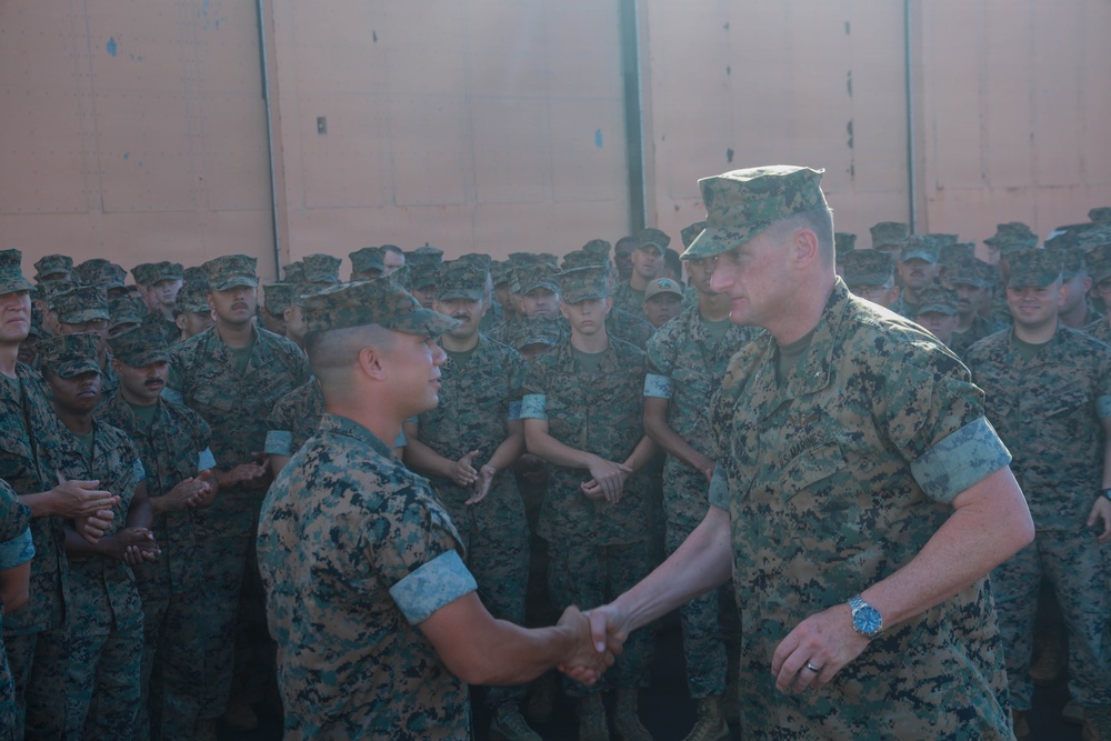 Brig. Gen. Patrick Tiernan visits MALS-24