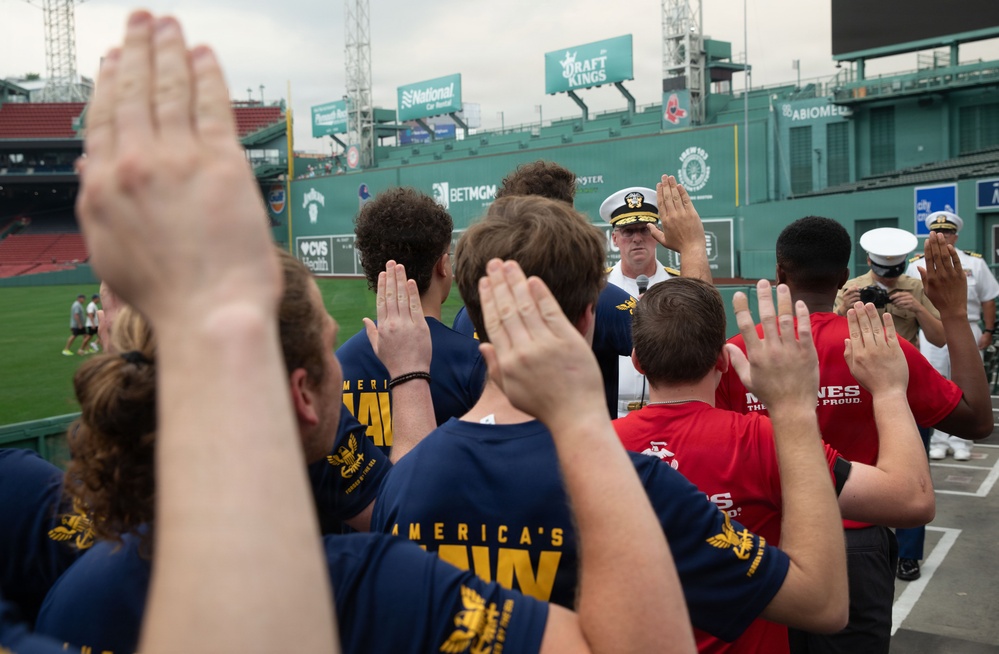 Rear Adm. Miller Enlists Future Sailors During Sail250 Boston