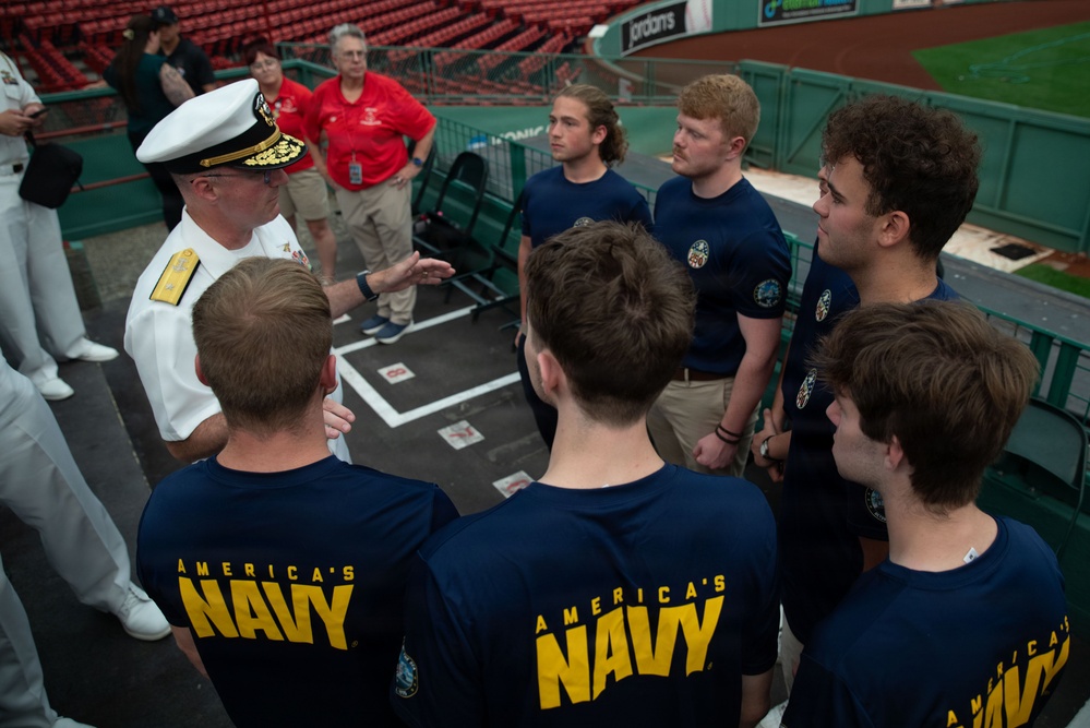 Navy Admiral Meets Future Sailors at Sail250 Boston