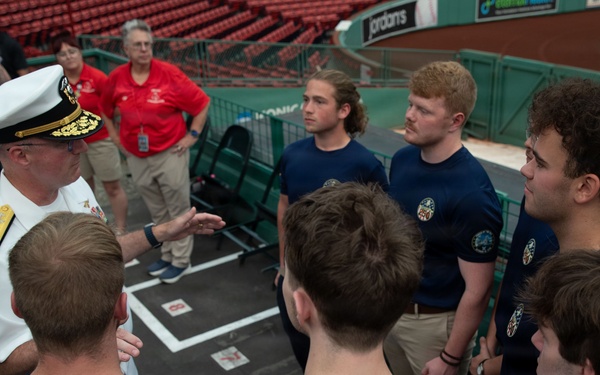 Navy Admiral Meets Future Sailors at Sail250 Boston