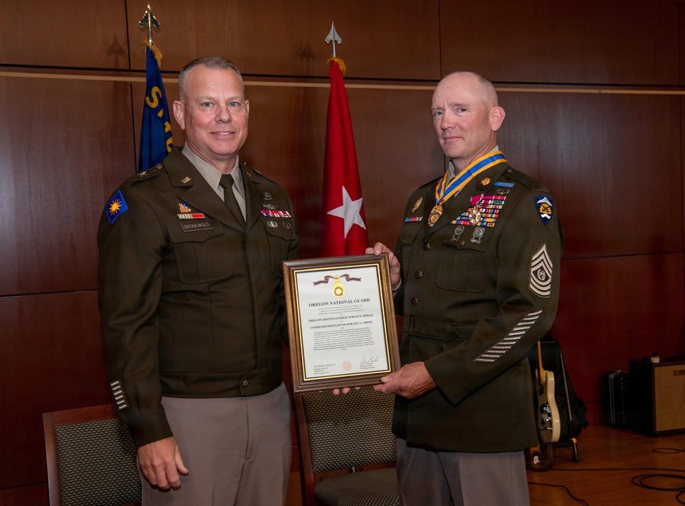 Oregon National Guard’s Command Senior Enlisted Leader retires after 33 years of service