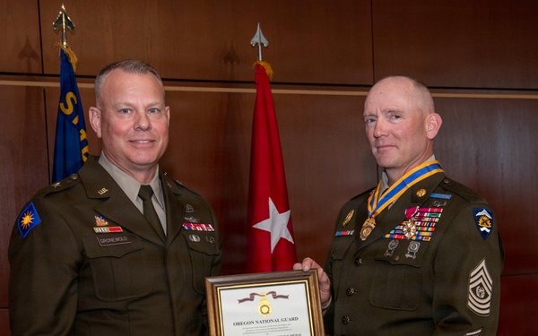 Oregon National Guard’s Command Senior Enlisted Leader retires after 33 years of service
