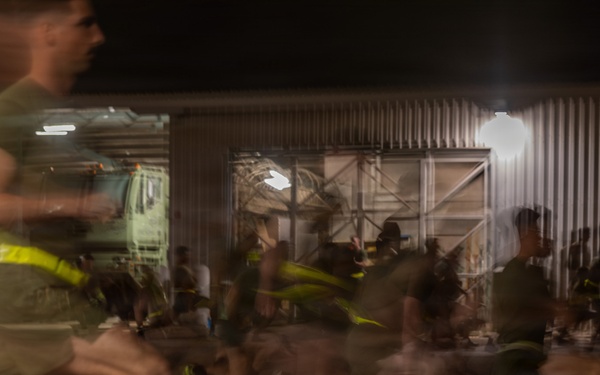 MRF-D Marines participate in motivational run during Corporals Course