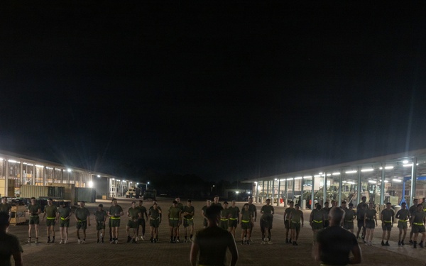 MRF-D Marines participate in motivational run during Corporals Course