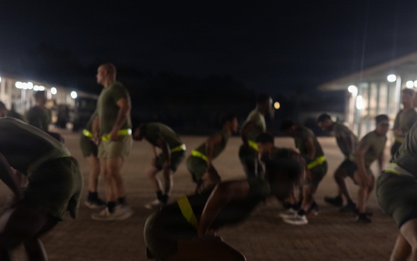 MRF-D Marines participate in motivational run during Corporals Course