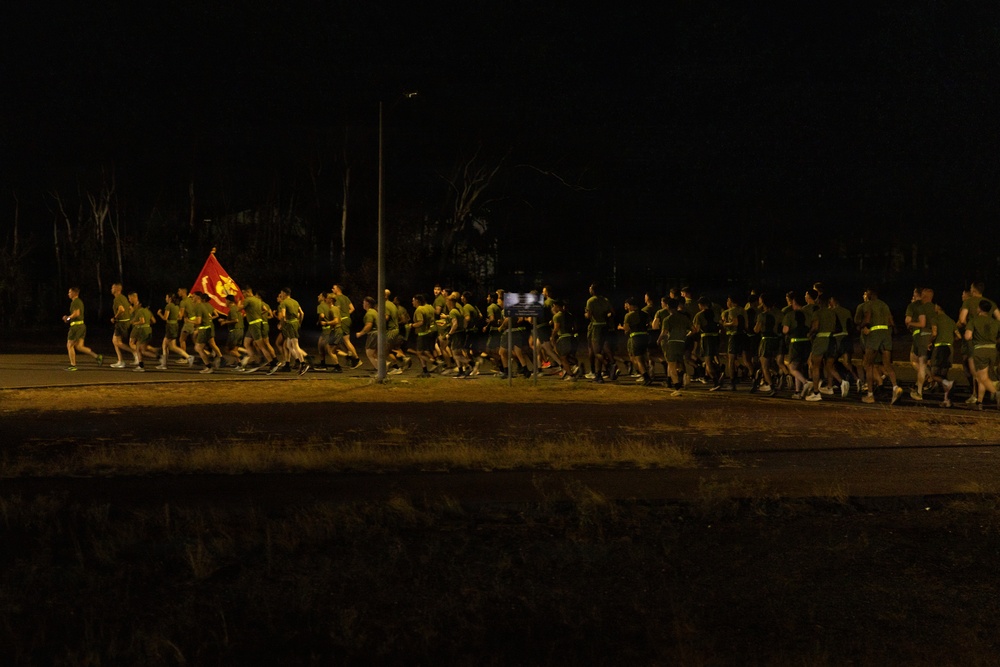 MRF-D Marines participate in motivational run during Corporals Course
