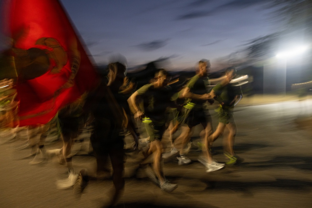MRF-D Marines participate in motivational run during Corporals Course