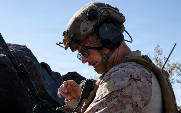 4th, 5th Air Naval Gunfire Liaison Company Marines conduct live-fire close air support