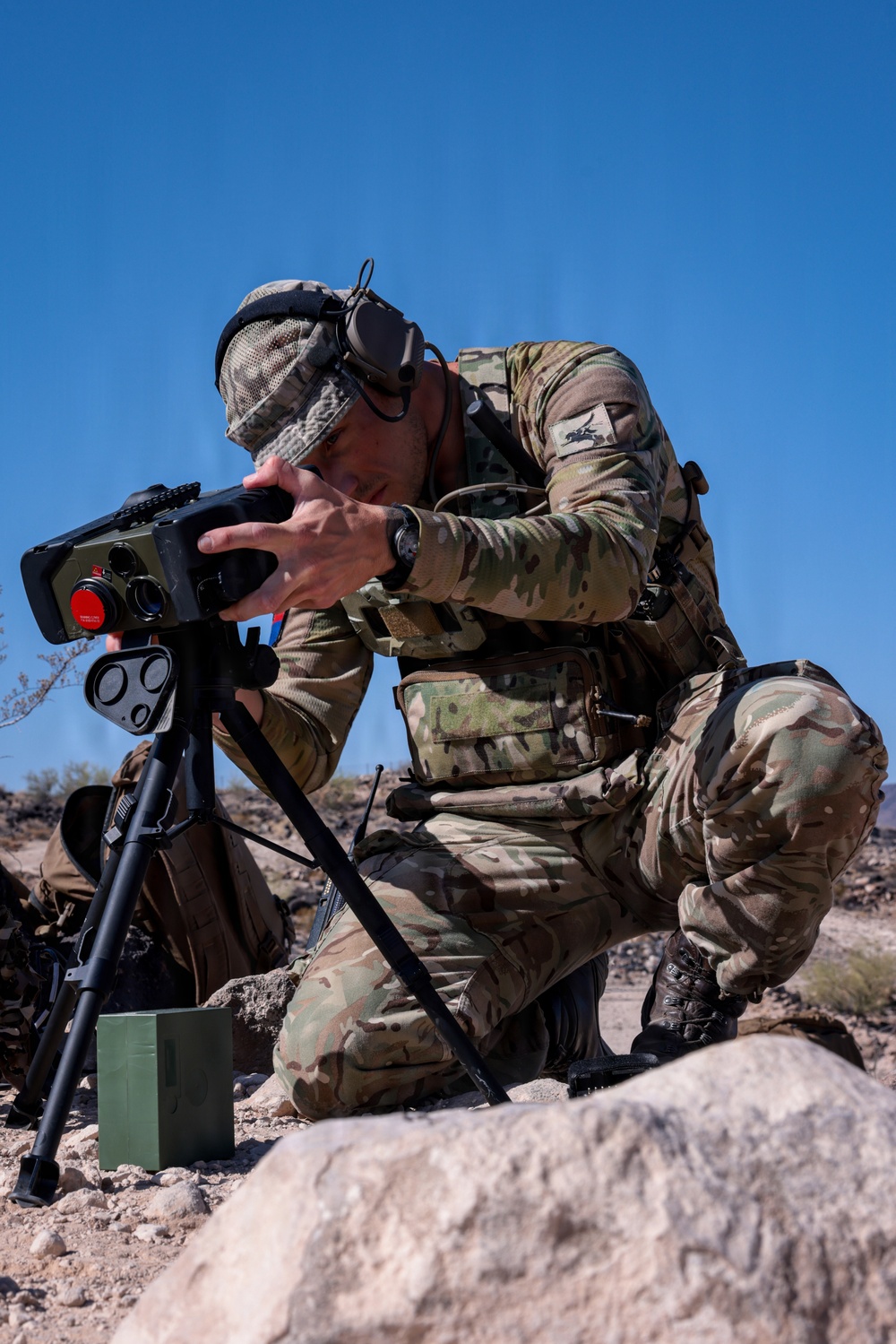 5th  Air Naval Gunfire Liaison Company Marines and 7th Parachute Regiment Royal Horse Artillery soldiers conduct live-fire close air support