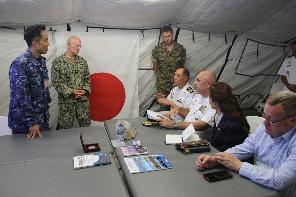 Multinationals participate in humanitarian assistance and disaster relief training during RIMPAC 2026