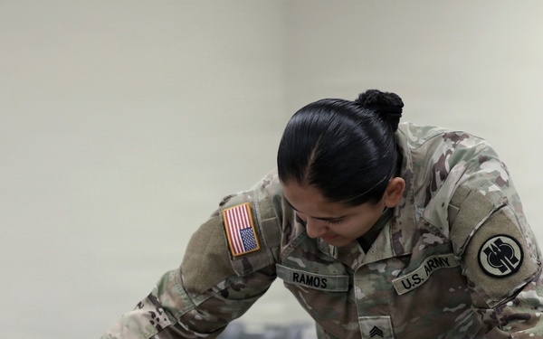 Army Reserve Soldiers make robots bleed and growl during Operation Bold Eagle 26