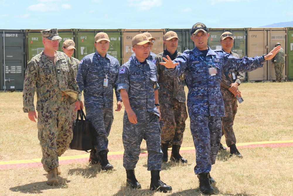 Multinationals participate in humanitarian assistance and disaster relief training during RIMPAC 2026