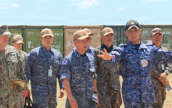Multinationals participate in humanitarian assistance and disaster relief training during RIMPAC 2026