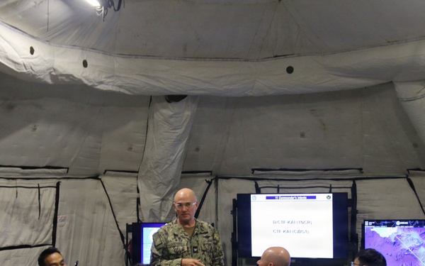 Multinationals participate in humanitarian assistance and disaster relief training during RIMPAC 2026