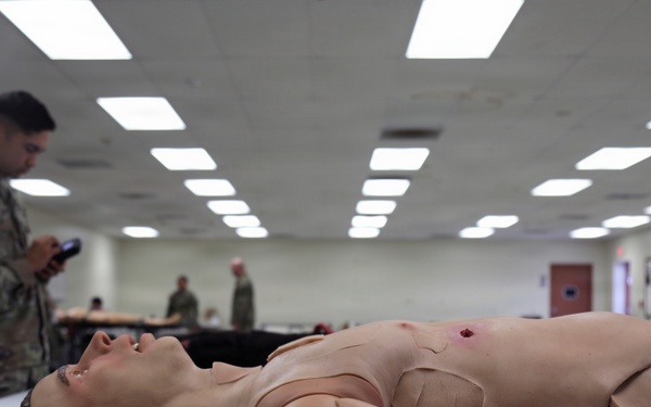 Army Reserve Soldiers make robots bleed and growl during Operation Bold Eagle 26