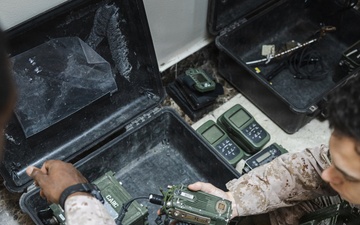 U.S. Marines inventory communications equipment