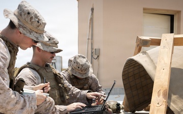 U.S. Marines conduct a satellite communications class