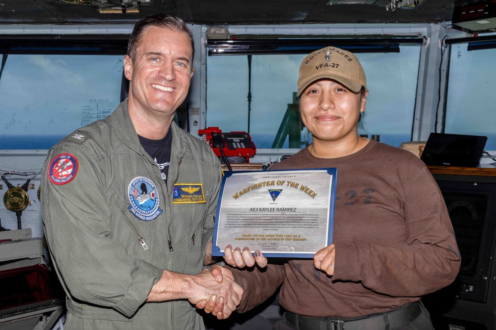 USS George Washington Warfighter of the week