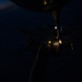 KC-135 refuels F-15s during night operations in CENTCOM AOR