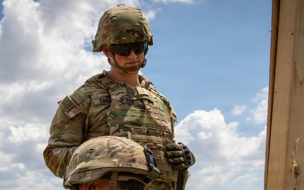 1st Infantry Division Soldiers conduct zeroing range at Mihail Kogălniceanu Air Base, Romania