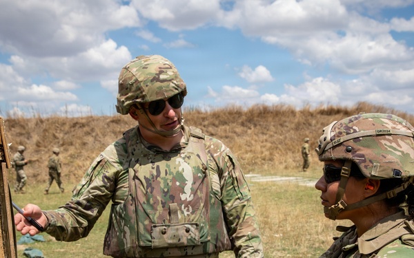 1st Infantry Division Soldiers conduct zeroing range at Mihail Kogălniceanu Air Base, Romania