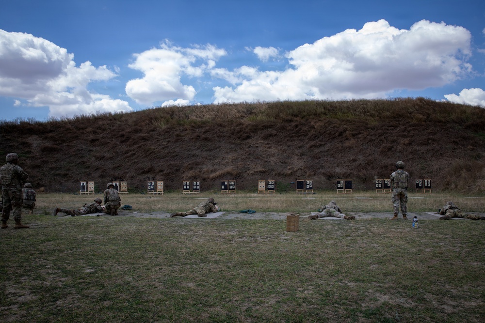1st Infantry Division Soldiers conduct zeroing range at Mihail Kogălniceanu Air Base, Romania