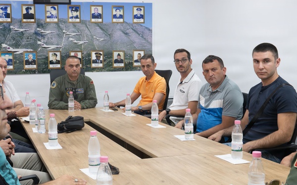European Partnership Flight Visits Kuçovë Air Base
