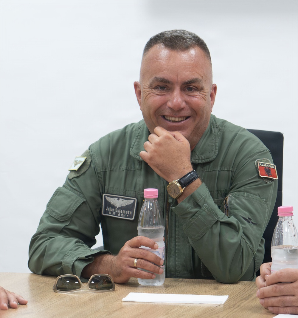 European Partnership Flight Visits Kuçovë Air Base