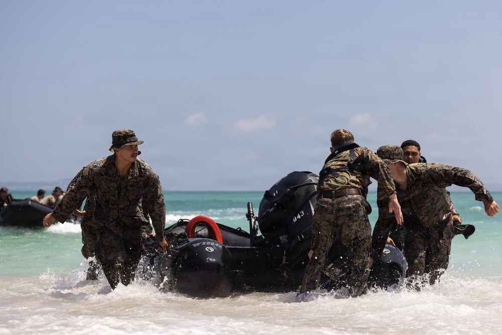 U.S. Marines with 3rd Marine Division Rehearse Helicopter Close Air Support Drills