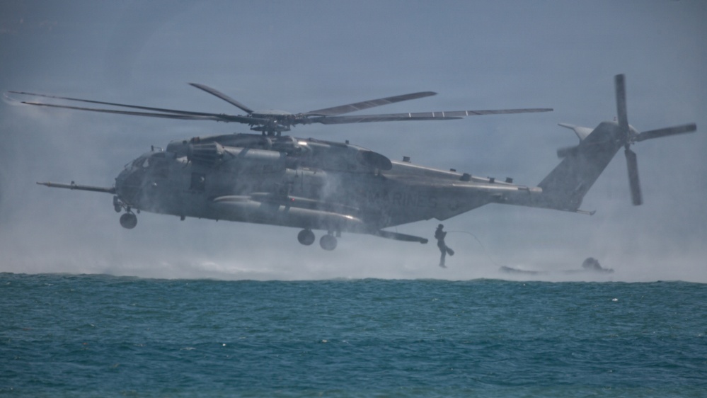 U.S. Marines with 3rd Marine Division Rehearse Helicopter Close Air Support Drills