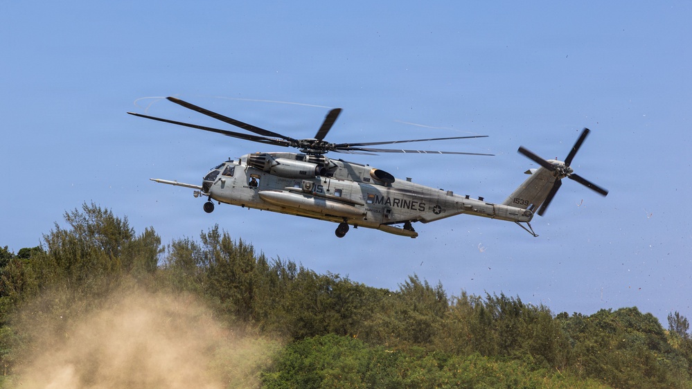 U.S. Marines with 3rd Marine Division Rehearse Helicopter Close Air Support Drills