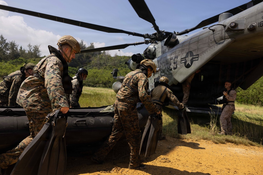 U.S. Marines with 3rd Marine Division Rehearse Helicopter Close Air Support Drills