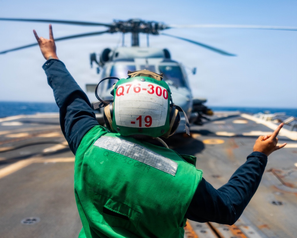 Rafael Peralta Conducts Flight Operations