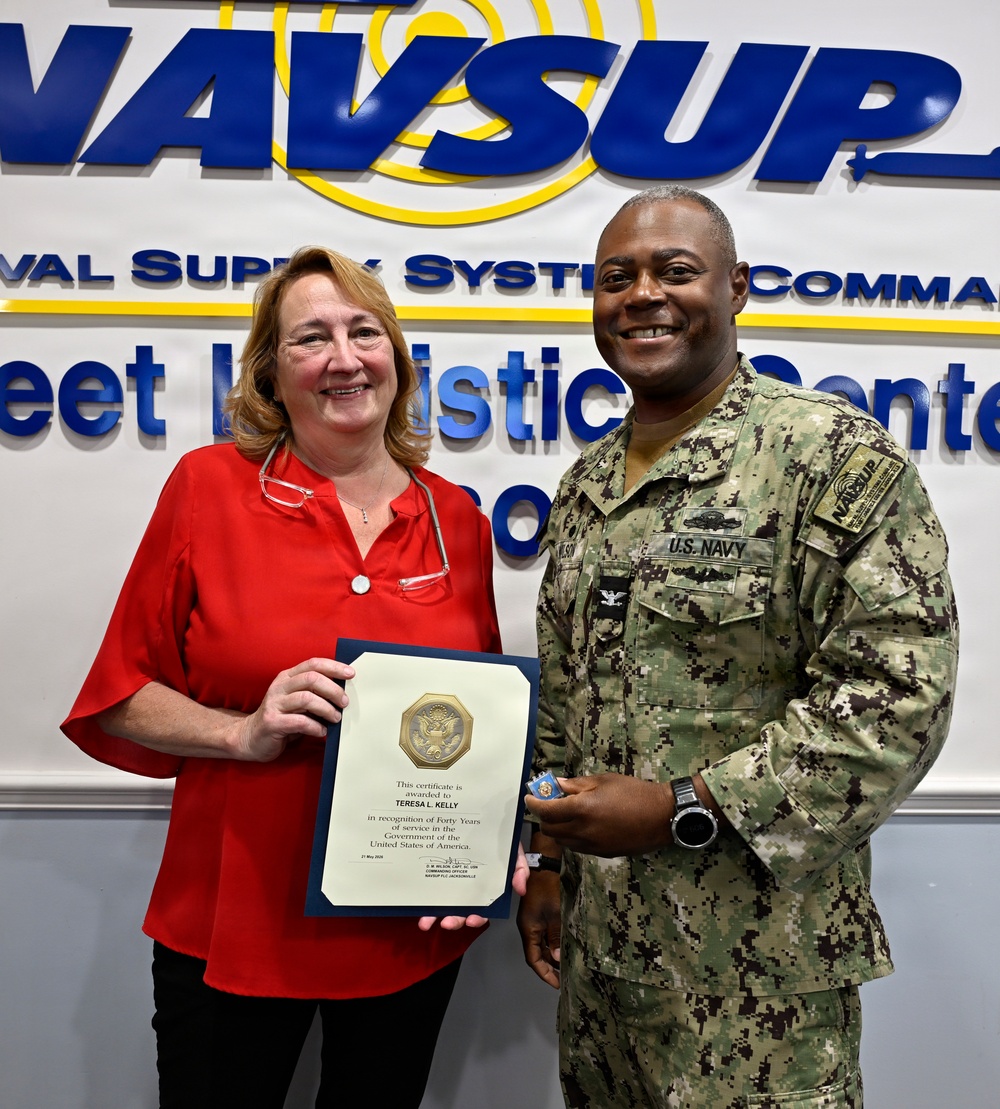 Teresa Kelly recognized for length of service