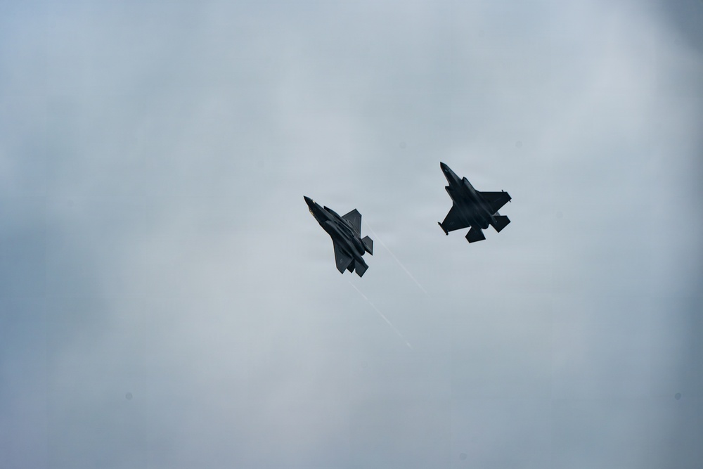 F-35s visit Keesler AFB