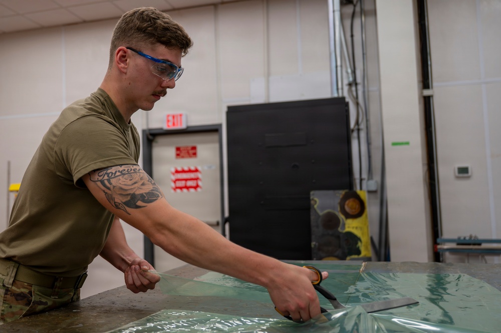 437th AMXS Aircraft Structural Maintenance Airmen Completes Nose Dive Repair