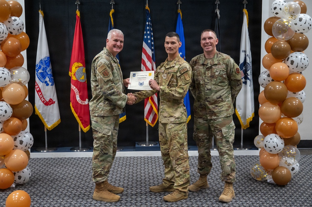 Goodfellow celebrates 2026 technical sergeant release party