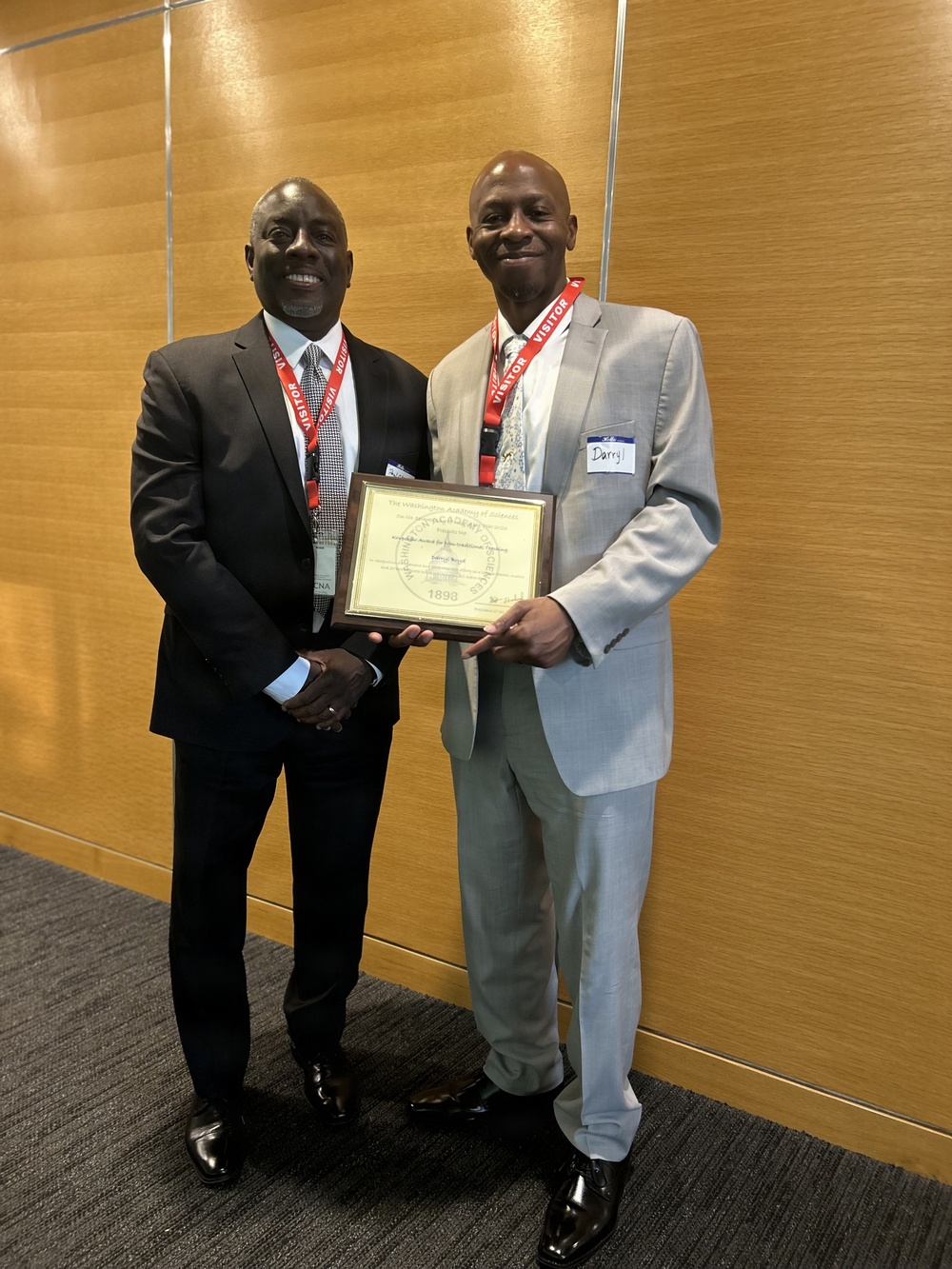 Naval Research Lab Chemist Receives Krupshaw Award, Inducted as Washington Academy of Sciences Fellow
