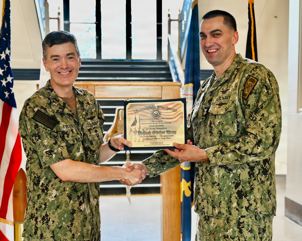 ABF1 Nikola Stankoski Reenlistment Ceremony