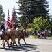 The Marine Corps Mounted Color Guard presents the colors during Gunnison Cattlemen’s Days
