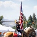 The Marine Corps Mounted Color Guard presents the colors during Gunnison Cattlemen’s Days