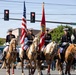 The Marine Corps Mounted Color Guard presents the colors during Gunnison Cattlemen’s Days