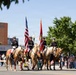 The Marine Corps Mounted Color Guard presents the colors during Gunnison Cattlemen’s Days